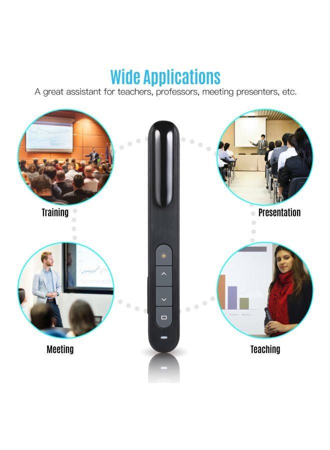 Generic - Wireless Powerpoint Presentation Pointer Black - Image 1