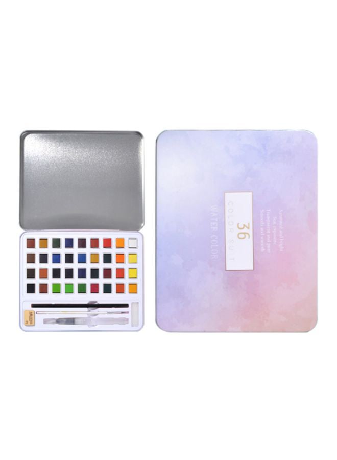 H&B 36 Water-Colour And Painting Accessories Set Multicolour - Image 1