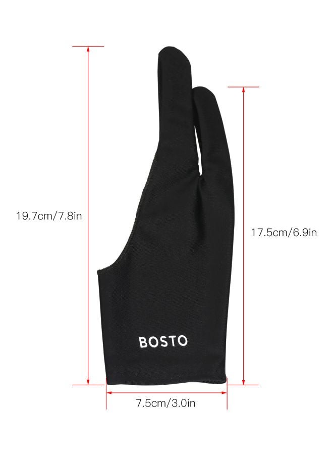 بوستو قفاز بإصبعين للرسم أسود - Image 4