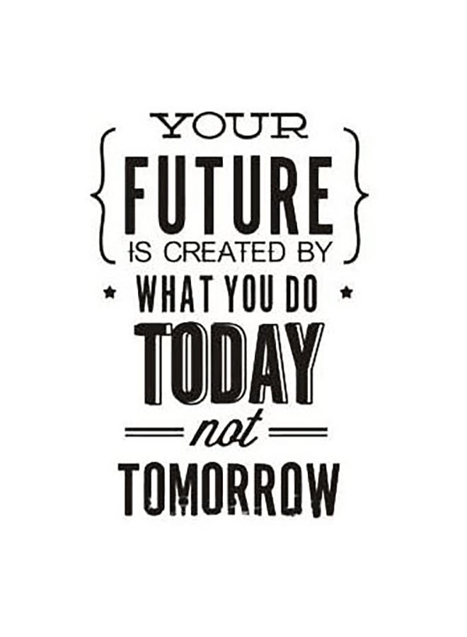 Quot Themed Wall Sticker Black 90x60cm