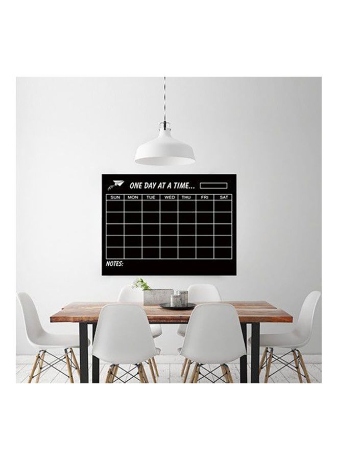 One Week Chalkboard Wall Sticker Black 40x60cm - Image 1