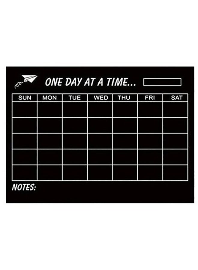 One Week Chalkboard Wall Sticker Black 40x60cm - Image 2