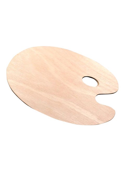 Wooden Painting Palette Brown