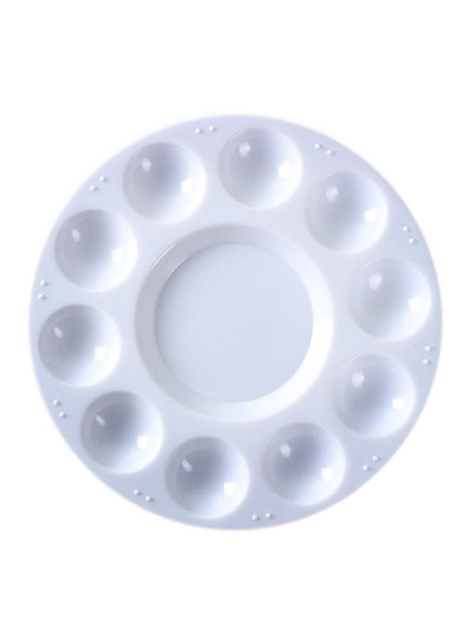 Round Shape Plastic Palette White - Image 1