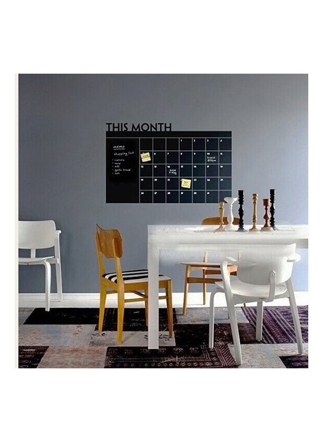 Generic Month Calendar Chalkboard Wall Sticker Black 60x90cm  - Image 1