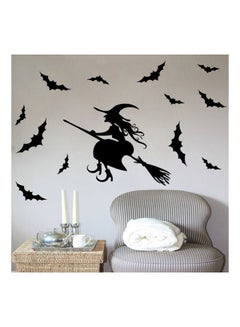 Halloween Witch Themed Wall Sticker Black 50x85cm - v1597158978/N39703374A_1