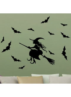 Halloween Witch Themed Wall Sticker Black 50x85cm - v1597158981/N39703374A_2