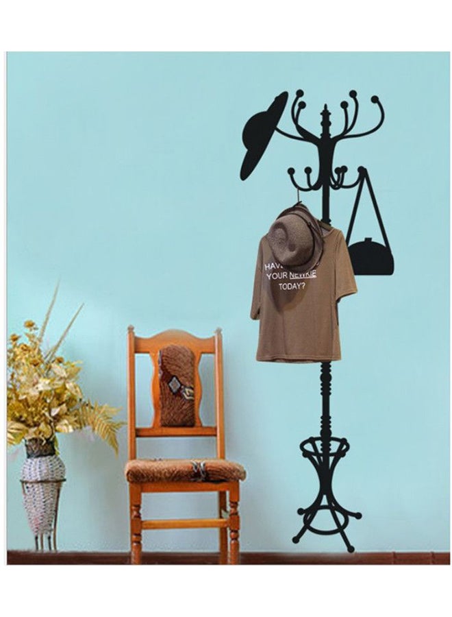Coat Hanger Wall Decal Black 50x70cm - Image 2