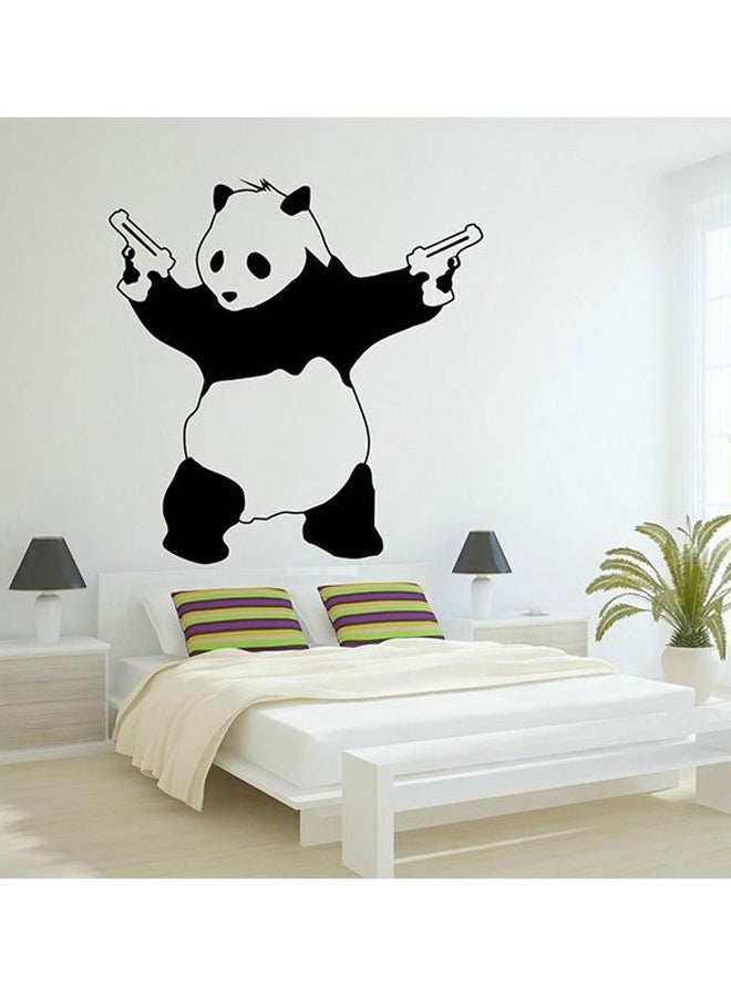 Panda Self Adhesive Decorative Wall Sticker Black 100 x 95cm