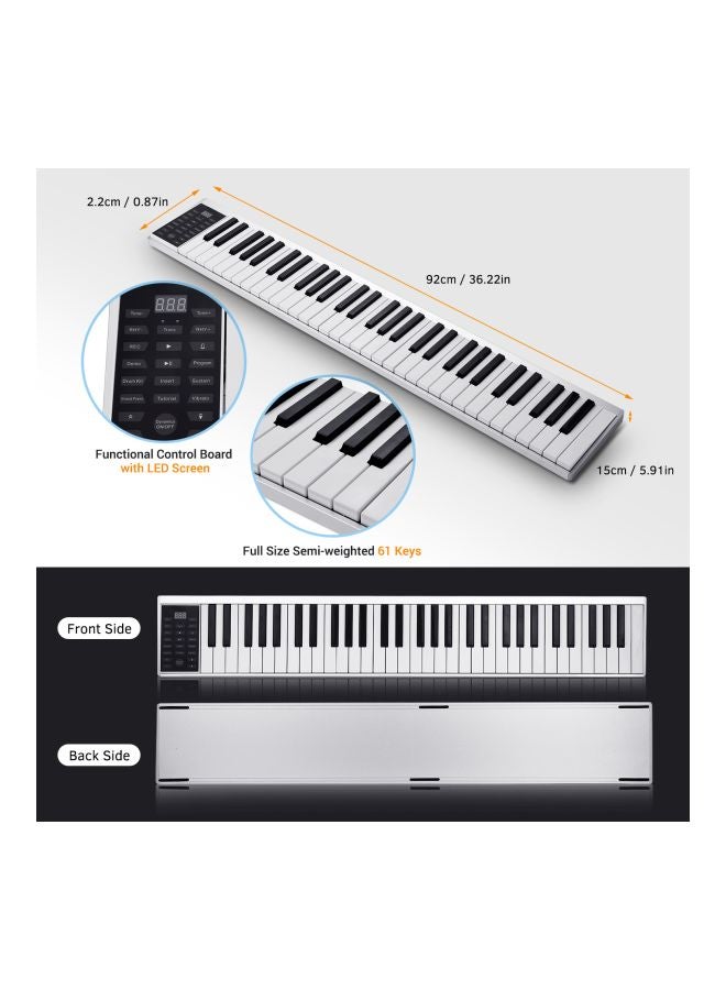 Generic 61-Keys Digital Electronic Piano Keyboard Set  - Image 2