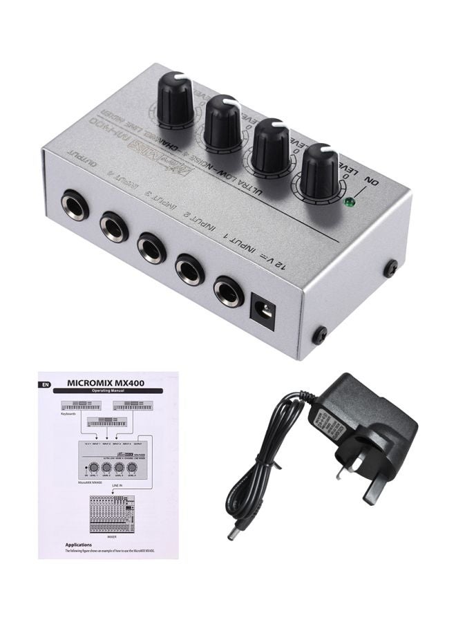 Generic MX400 4-Channel Line Mono Audio Mixer  - Image 1