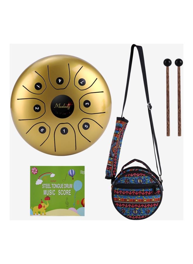 Muslady - 8-Tone Tongue Drum C Key Percussion With Pair Of Stick And Carry Bag - Image 1