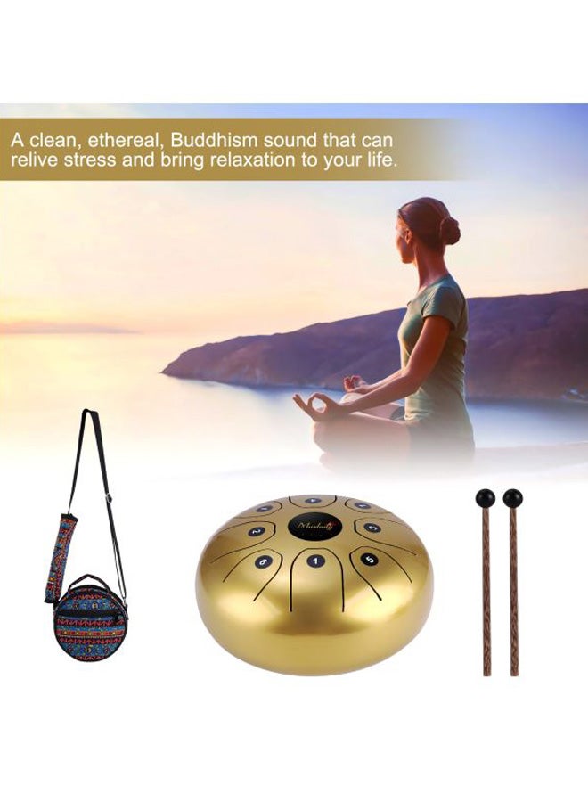 Muslady - 8-Tone Tongue Drum C Key Percussion With Pair Of Stick And Carry Bag - Image 1