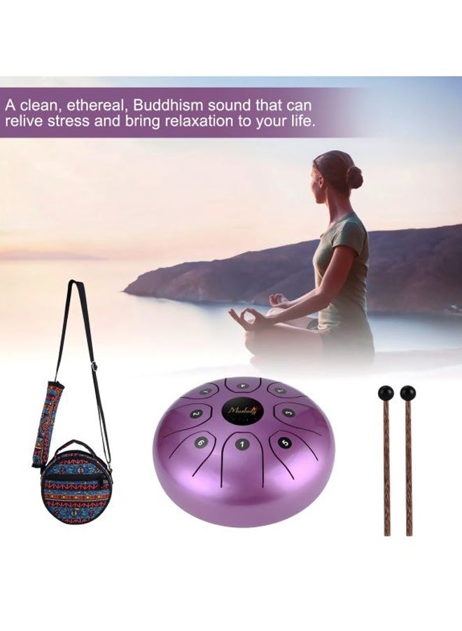 Muslady 8-Tone Tongue Drum C Key Percussion With Pair Of Stick And Carry Bag  - Image 3