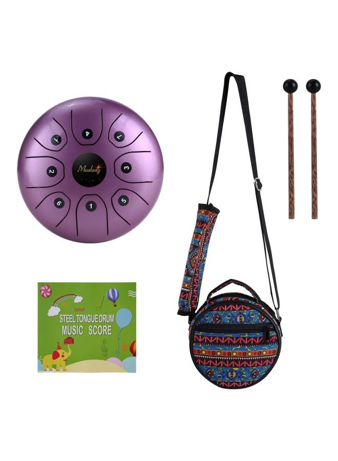 Muslady 8-Tone Tongue Drum C Key Percussion With Pair Of Stick And Carry Bag  - Image 5