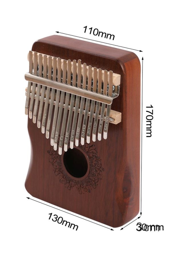Generic 17 Keys Kalimba African Wooden Thumb Piano With Accessories  - Image 2