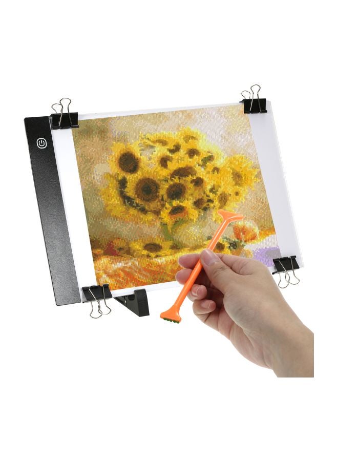 مجموعة أدوات رسم ألماس يمكنك استخدامها بنفسك مكونة من 133 قطعة أبيض/أزرق/أخضر - Image 2