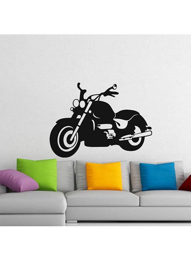 Bike Self-Adhesive Decorative Wall Sticker Black 55 x 70cm 
