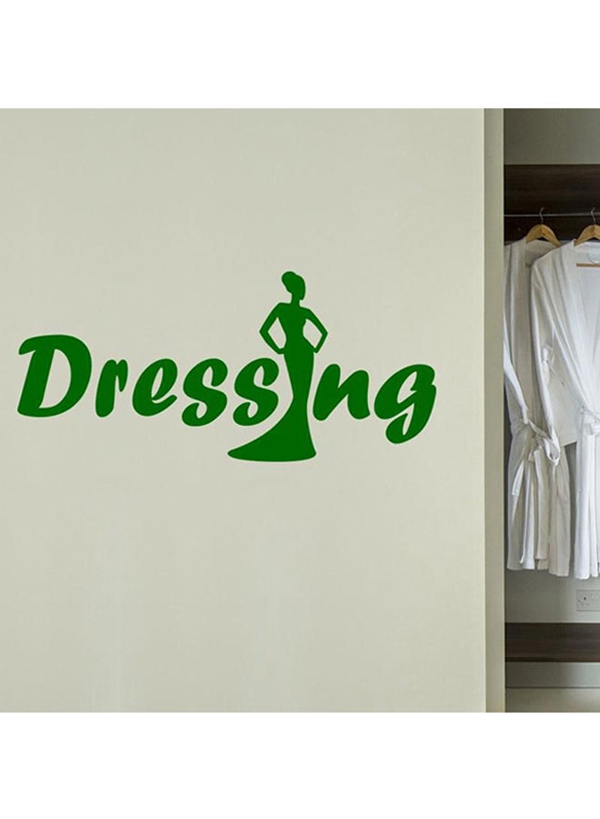 Dressing Self-Adhesive Decorative Wall Sticker Green 15 x 30cm 
