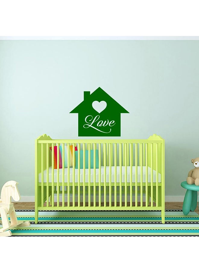 Home Love Self-Adhesive Decorative Wall Sticker Green 60 x 50cm