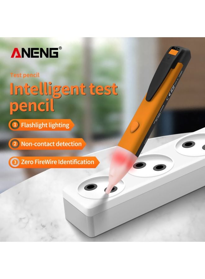 ANENG Intelligent Test Pencil Yellow/Black/White 15.24x2.58x1.73cm - Image 2