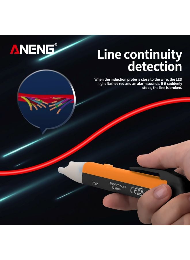ANENG Intelligent Test Pencil Yellow/Black/White 15.24x2.58x1.73cm - Image 3