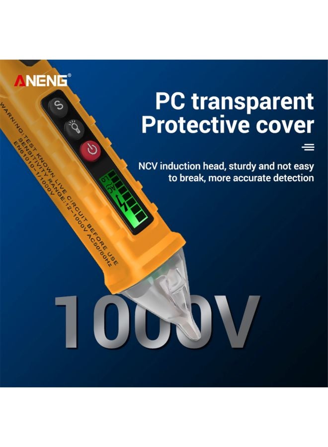 ANENG - Intelligent Test Pencil Yellow/Black/Clear 10.00x2.30x2.65cm - Image 1