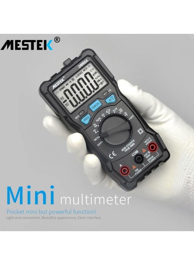 MESTEK High Precision Digital Multimeter Grey/Red/Blue 17.7x5.4x11.1cm - Image 2