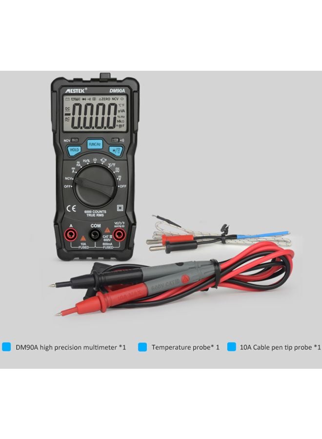 MESTEK High Precision Digital Multimeter Grey/Red/Blue 17.7x5.4x11.1cm - Image 5