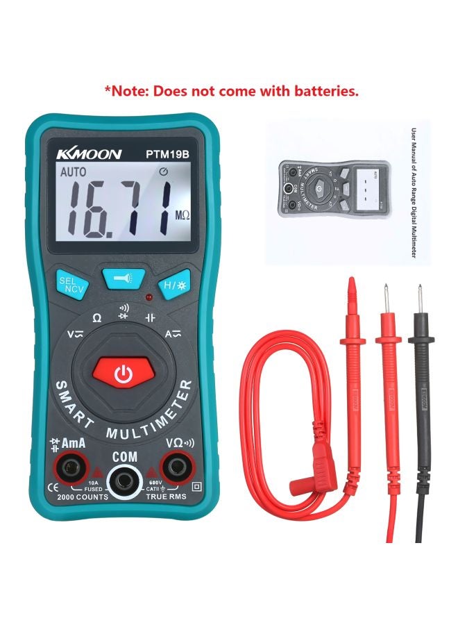 KKmoon Compact Digital Multimeter Black/Red/Blue 5.31x2.48x1.1inch - Image 3