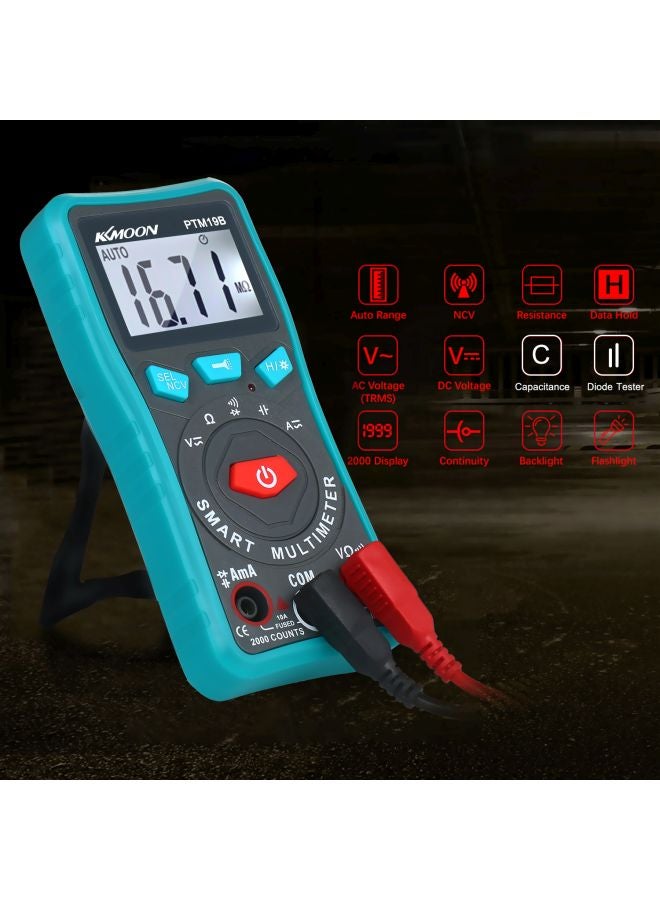 KKmoon Compact Digital Multimeter Black/Red/Blue 5.31x2.48x1.1inch - Image 4
