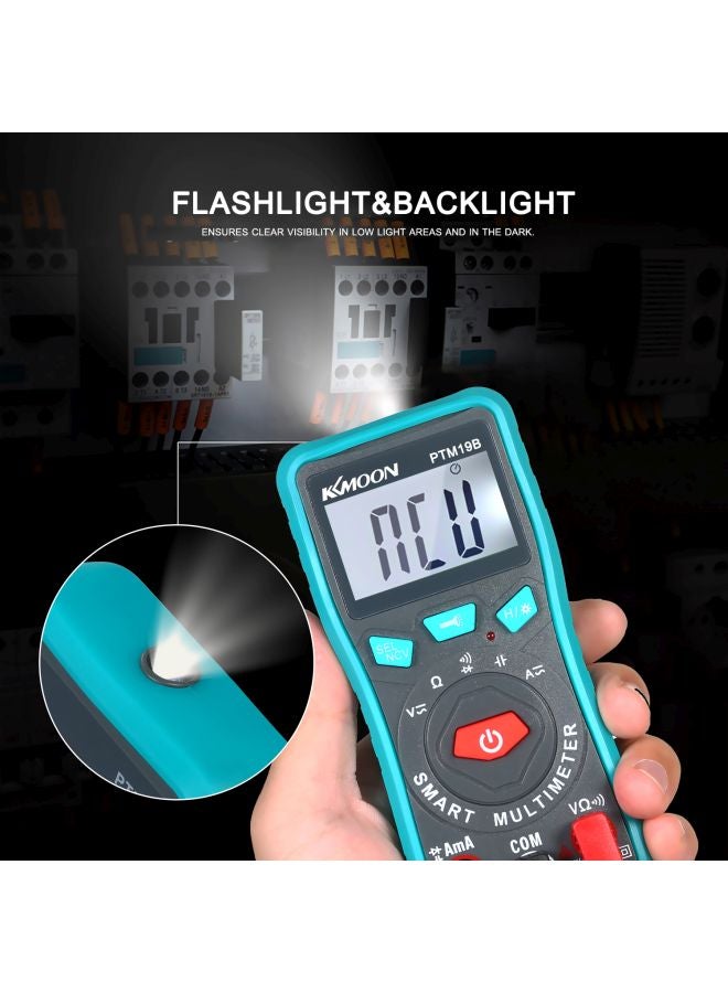 KKmoon Compact Digital Multimeter Black/Red/Blue 5.31x2.48x1.1inch - Image 5