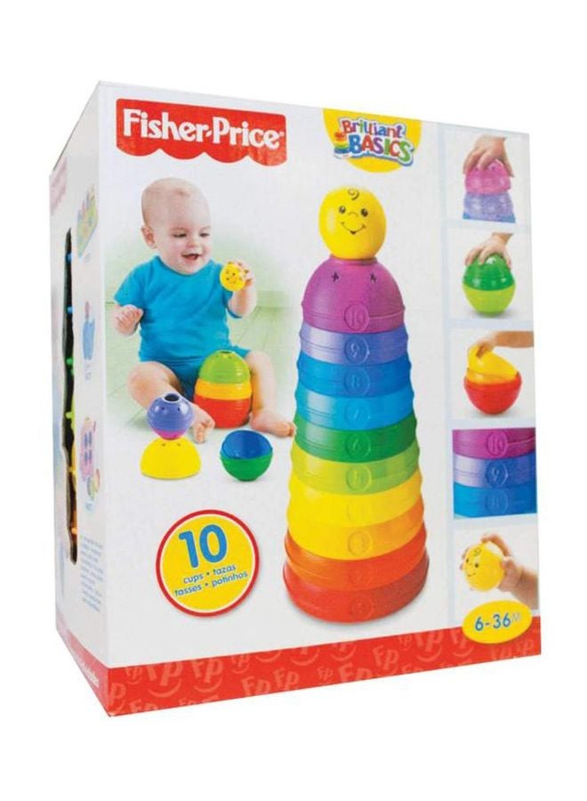 Fisher-Price - Brilliant Basics Stack And Roll Cups Set K7166 - Image 1