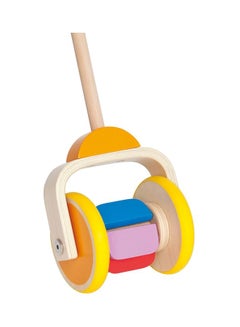 Hape Rainbow Wooden Push And Pull Toddler Walking Toy E0344  - Image 2