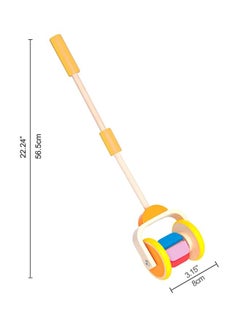 Hape Rainbow Wooden Push And Pull Toddler Walking Toy E0344  - Image 3