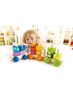 Hape Fantasia Blocks Train E0417  - Image 3