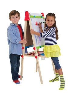 Hape All-in-1 Magnetic Easel E1010 Beige/Red/Blue  - Image 4