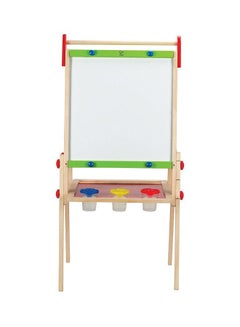 Hape All-in-1 Magnetic Easel E1010 Beige/Red/Blue  - Image 1