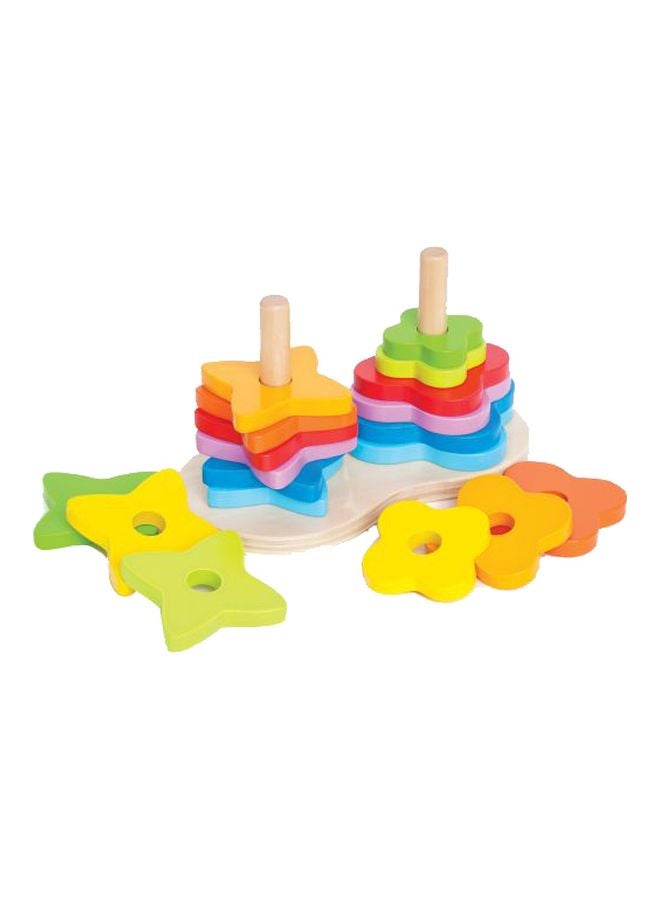 Hape Double Rainbow Stacker Playset  - Image 1