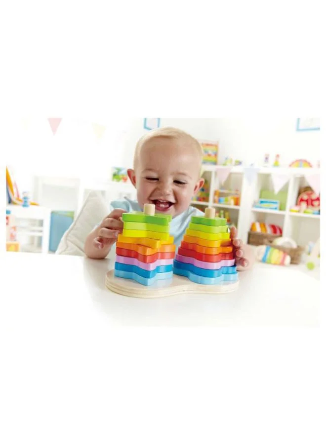 Hape Double Rainbow Stacker Playset