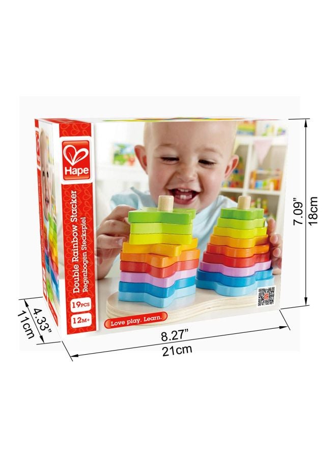 Hape Double Rainbow Stacker Playset  - Image 5