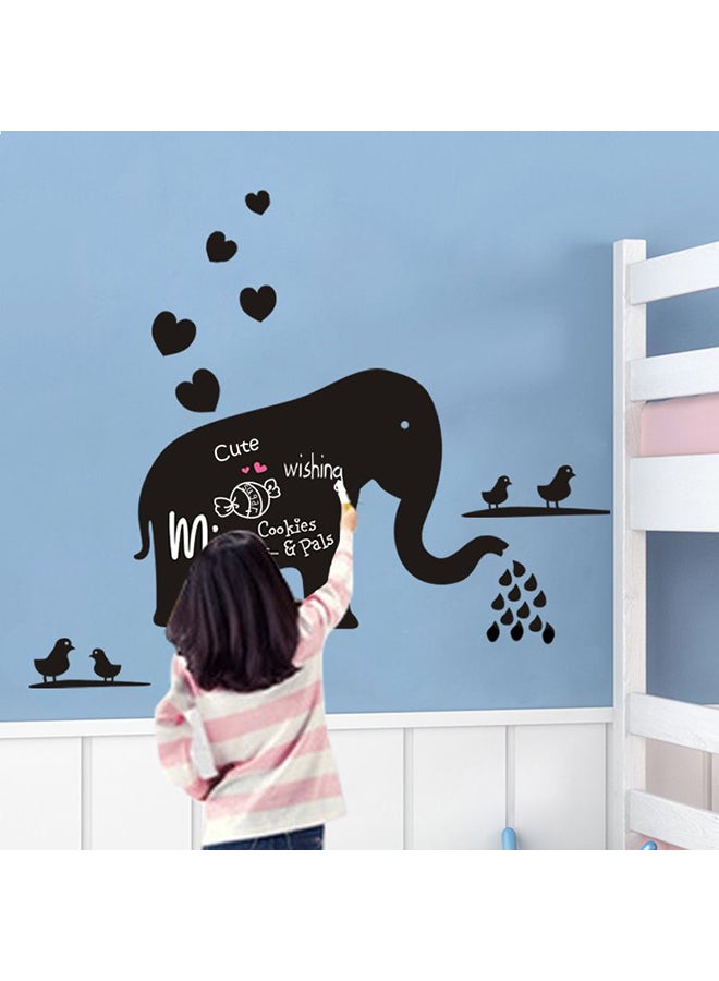 ملصق جداري مطبوع بنمط يمثل فيلاً أسود 60x90سم - Image 1