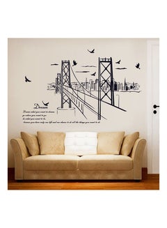 Generic San Francisco Bridge Silhouette Themed Wall Sticker Black 60x90cm  - Image 2