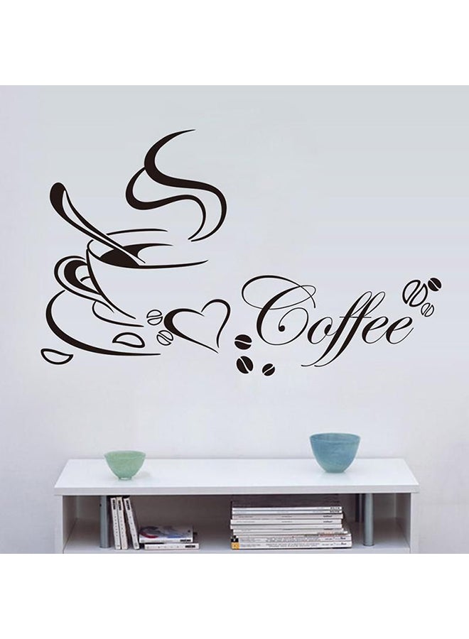 ملصق جداري للديكور بطابع قهوة أسود 40x65سم - Image 2