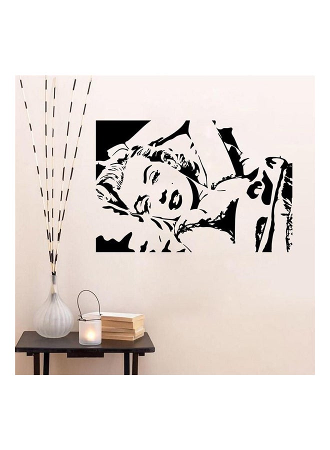 Marilyn Monroe Themed Wall Sticker Black 39x58cm - Image 2