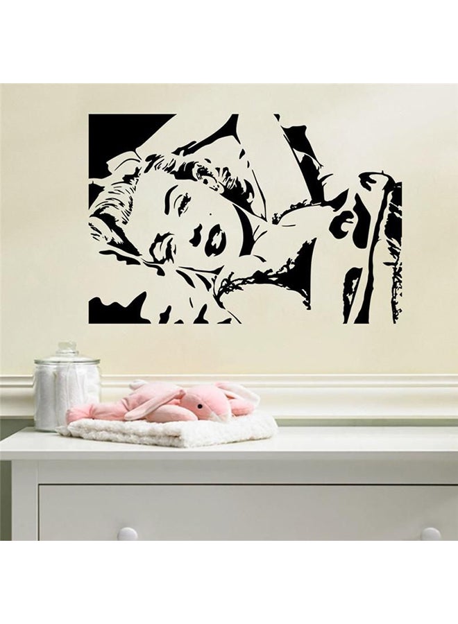 Marilyn Monroe Themed Wall Sticker Black 39x58cm - Image 1