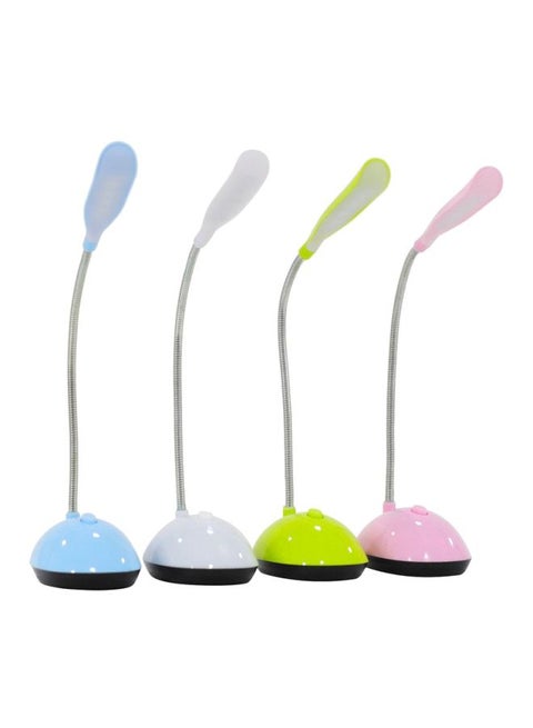 4-Piece Extendable Desk Lamp Set Pink/White/Blue 20x8.5x28.5cm