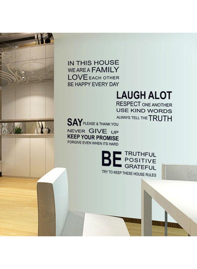 VAKIND Letter Self Adhesive Wall Decorative Sticker Black 115 x 60cm  - Image 2