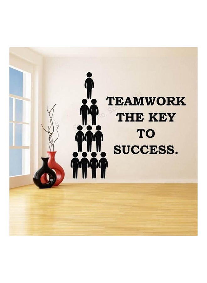 Team Work Wall Sticker Black 57x60cm 