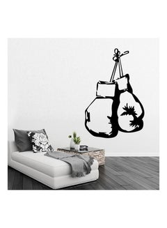 Generic Boxing Gloves Themed Wall Sticker Black 60x40cm 